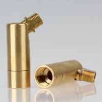 Lampen Dreh-Kippgelenk 16x56 mm, Messing roh, M13x1...