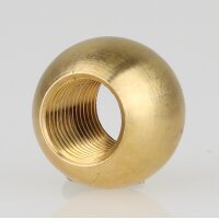 M10x1 Durchgangsgewinde – Messing Metallkugel...