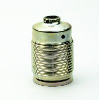 E27 Metall-Lampenfassung vermessingt mit...