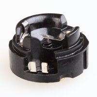 E27 Metall-Lampenfassung verchromt ohne Außengewinde und Kunststoff-Innenkern M10x1 IG 250V/4A