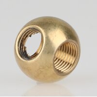 M10x1 T-Gewinde – Messing Metallkugel Ø 20...