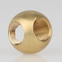 M13x1 T-Gewinde – Messing Metallkugel Ø 25...