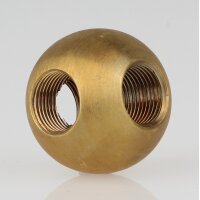 M13x1 T-Gewinde – Messing Metallkugel Ø 30...