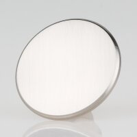 Lampen Abschlussknopf Messing T-Form Ø 40 mm – edelstahloptik (nickel-matt), M10x1 Innengewinde