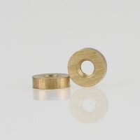 M3 Rundmutter – 7x2 mm, Metall Messing roh