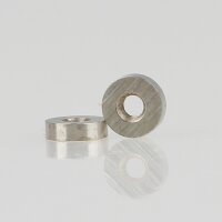 M3 Rundmutter – 7x2 mm, Metall vernickelt