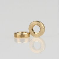 M4 Rundmutter – 7x2 mm, Metall Messing roh