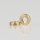 M4 Rundmutter – 7x2 mm, Metall Messing roh
