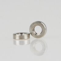 M4 Rundmutter – 7x2 mm, Metall vernickelt