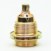 E27 Metall-Lampenfassung vermessingt mit...