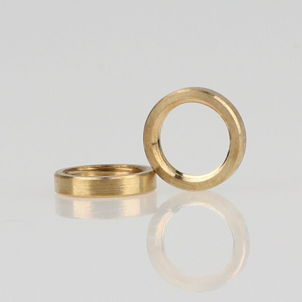 M8x1 Rundmutter – 10x2 mm, Metall Messing roh