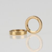 M8x1 Rundmutter – 12x2 mm, Metall Messing roh