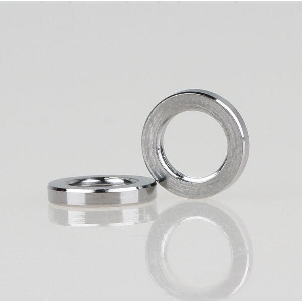 M8x1 Rundmutter – 12x2 mm, Metall vernickelt