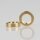 M10x1 Rundmutter – 15x4 mm, Metall Messing roh