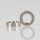 M10x1 Rundmutter – 15x4 mm, Metall vernickelt