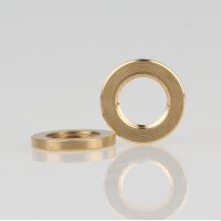M10x1 Rundmutter – 16x2 mm, Metall Messing roh
