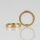 M13x1 Rundmutter – 17x3 mm, Metall Messing roh
