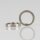 M13x1 Rundmutter – 17x3 mm, Metall vernickelt