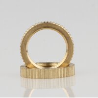 M13x1 Rändelmutter | Kordelmutter 17x3mm | Messing...