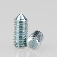 M4 Madenschraube Metall verzinkt mit Spitze DIN 553...