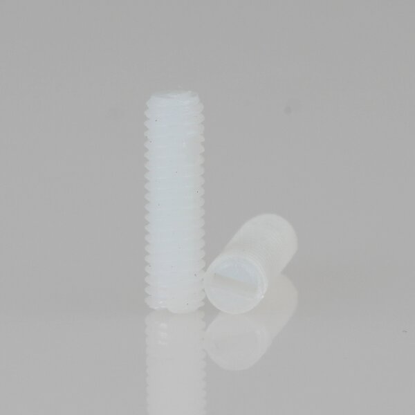 M3 Madenschraube DIN 551 Kunststoff Natur Länge 10mm (10 Stück)