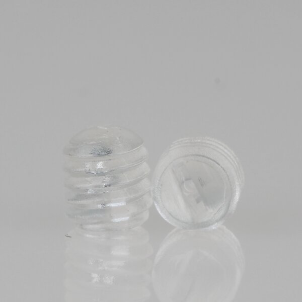 M6 Madenschraube DIN 551 Kunststoff Natur Länge 6mm (10 Stück)