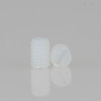 M3 Madenschraube DIN 551 Kunststoff Natur Länge 4mm...
