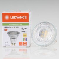 LEDVANCE GU10 PAR16 LED Leuchtmittel 7W=(80W) 3000K 575lm...