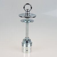 E27 Fassung Metall verchromt – Umbau-Set für...