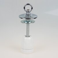 E27 Fassung Porzellan – Umbau-Set chrom für...