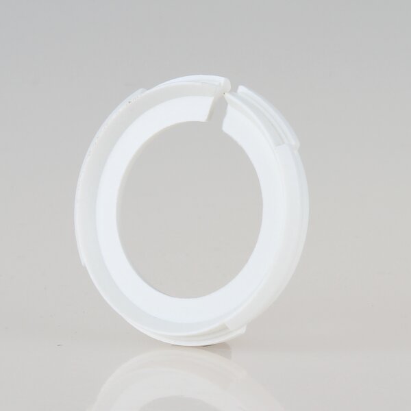 E27 auf E14 Lampenschirm-Adapterring – Reduzierring 42x7mm – Kunststoff weiß