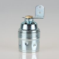 E27 Premium Metall-Lampenfassung, verchromt – mit...