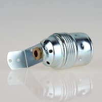 E27 Premium Metall-Lampenfassung, verchromt – mit...
