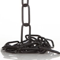 Lampen Metall-Kette 4,85 mm 24x55 | Schwarz lackiert |...