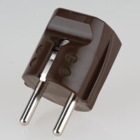 Schutzkontakt-Stecker braun – 250V/16A – mit...