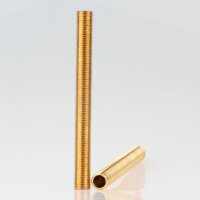 M10x1 Lampen-Gewinderohr Messing roh – 135 mm...