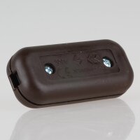 Schnurschalter Schnur-Zwischenschalter braun 60x26mm...