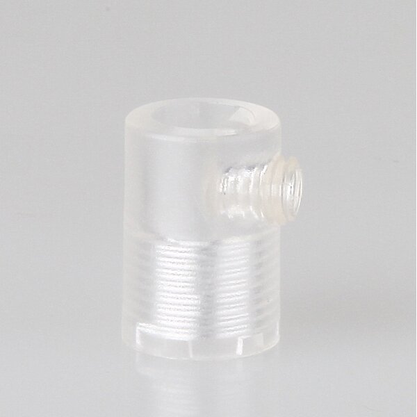 M10x1 Klemmnippel Zugentlastung Transparent mit Innengewinde aus Kunststoff
