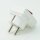 Schutzkontakt-Stecker Winkelstecker reinweiss mit Kontrollschalter beleuchtet 250V/10A
