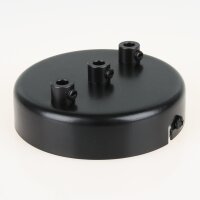 Lampen Zier-Baldachin Metall schwarz Ø 100 mm...