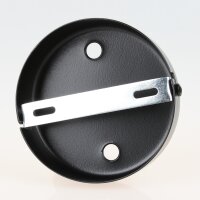 Lampen Zier-Baldachin Metall schwarz Ø 100 mm...