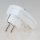 Schutzkontakt-Winkelstecker mit beleuchtetem Kontrollschalter – 250V/16A – weiß / elfenbein