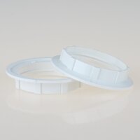 E27 Schraubring Unterring 55x10 mm Kunststoff weiß...