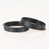 E27 Schraubring Unterring 47x9 mm Kunststoff schwarz...