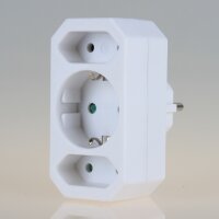 3-fach Steckdosenadapter weiß – 2x...