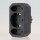 3-fach Steckdosenadapter schwarz – 2x Eurosteckdose & 1x Schutzkontakt, 3500W