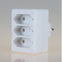 3-fach Steckdosenadapter weiß – 3x...
