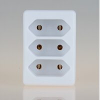 3-fach Steckdosenadapter weiß – 3x...
