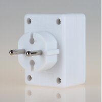 3-fach Steckdosenadapter weiß – 3x Eurosteckdose, 2,5A/250V