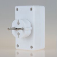4-fach Steckdosenadapter weiß – 4x Eurosteckdose, 2,5A/250V